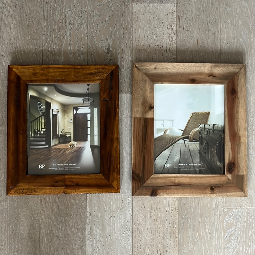 Wood picture frame set 8x10 inches